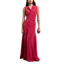 Faye Dress - Raspberry - Image 1