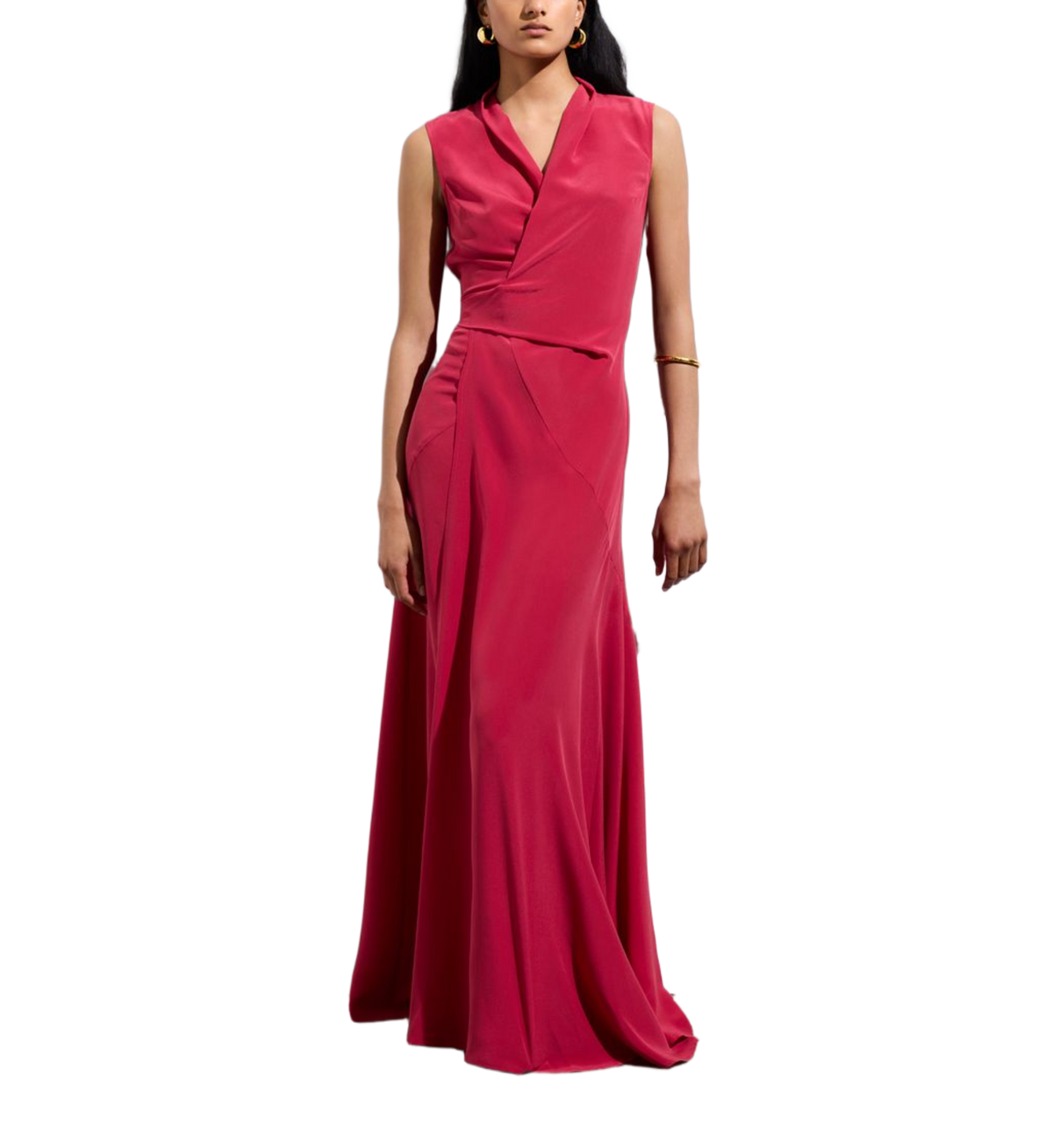 Faye Dress - Raspberry - Image 1