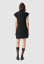 Short Cowl-Neck Dress - Black - Image 2