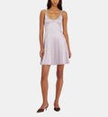 Fluid Dress with Double Spaghetti Straps - Lilac - Image 1