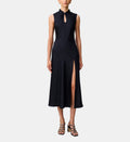 Fluid Midi Dress - Navy - Image 1