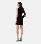 La Mini Robe Drapeado Dress - Black - Image 2