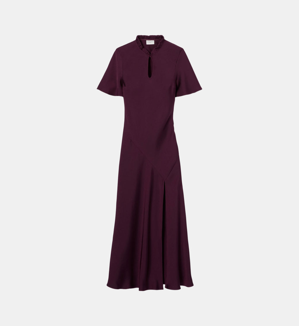 Fluid Victorian-Collar Dress - Dark dahlia - Image 2