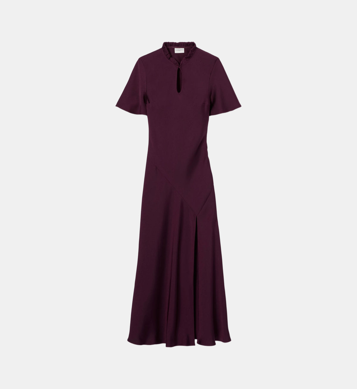Fluid Victorian-Collar Dress - Dark dahlia - Image 2