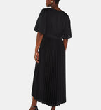 Billie Pleated Maxi Dress - Black - Image 2