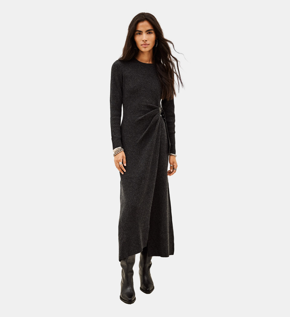 Bamaya Dress - Anthracite Grey - Image 1