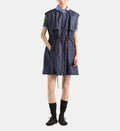 Sleeveless Re-Nylon Mini Dress - Blue - Image 1