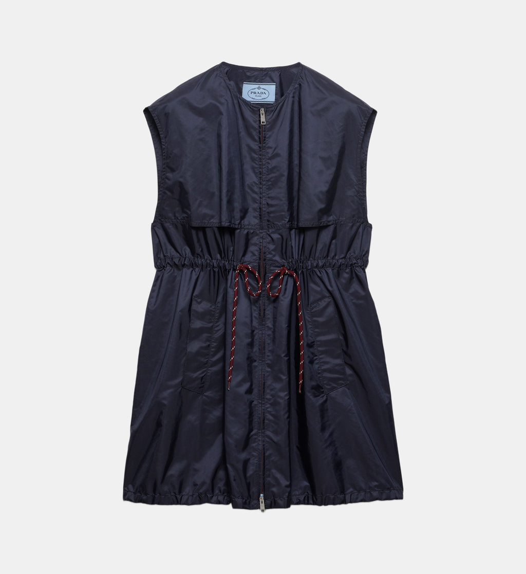 Sleeveless Re-Nylon Mini Dress - Blue - Image 2