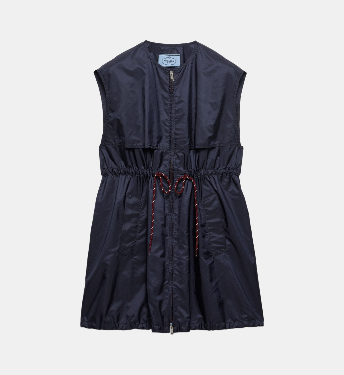 Sleeveless Re-Nylon Mini Dress - Blue - Image 2