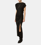Naerys Slit Maxi Dress - Black - Image 1
