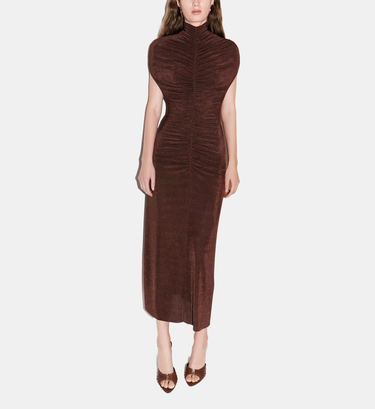 Priscilla Maxi Dress - Brown - Image 1