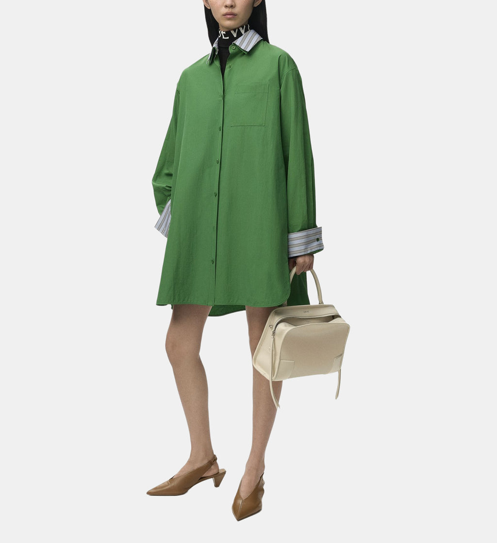 Signature Shirt Dress - Green - Image 1