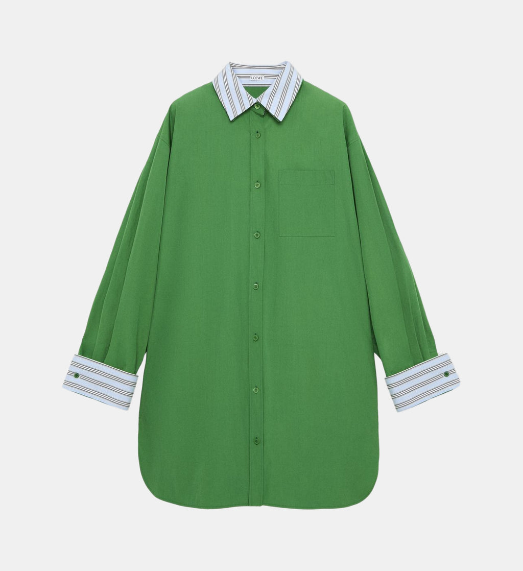 Signature Shirt Dress - Green - Image 2