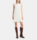 Corfou Short Sleeveless Denim Dress - Ecru - Image 1