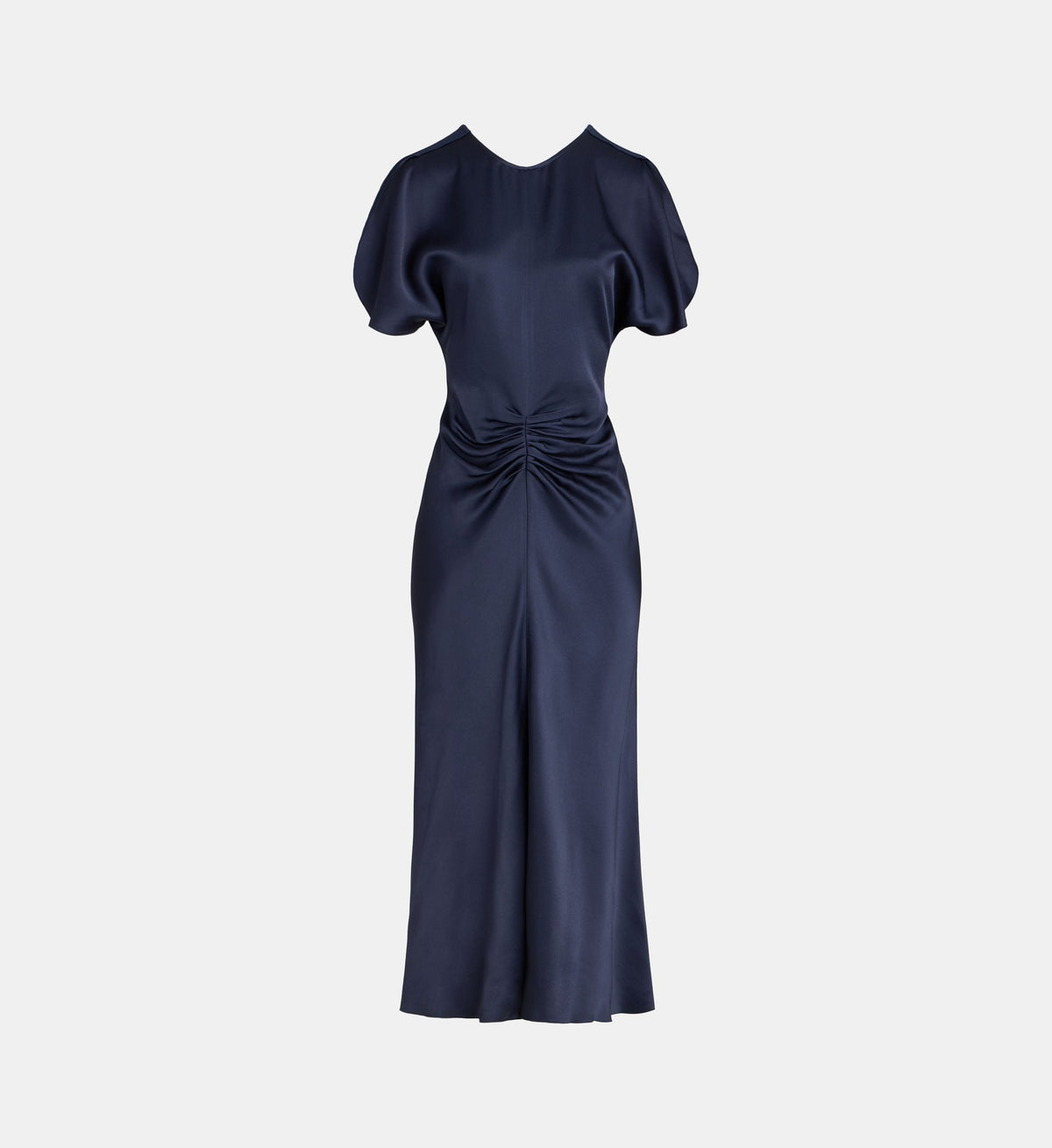 Delphinium Fluid Satin Maxi Dress - Midnight - Image 2