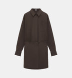Signature Short Straight Dress - Dark Brown - Image 2