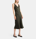 Bridget F Satin Maxi Dress - Bronze - Image 1