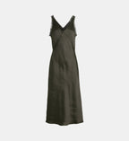 Bridget F Satin Maxi Dress - Bronze - Image 2
