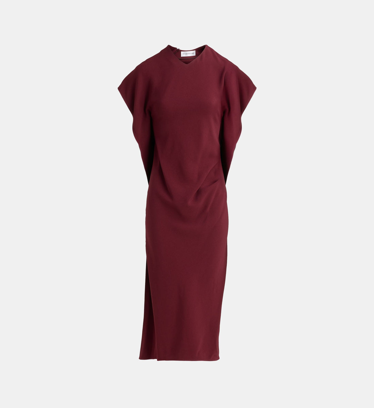 Victoria Asymmetric Tapered Maxi Dress - Red - Image 2
