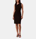 Short Fitted Sleeveless Dress - Black - Image 1