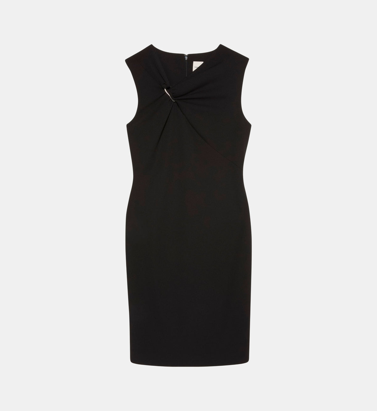 Short Fitted Sleeveless Dress - Black - Image 2